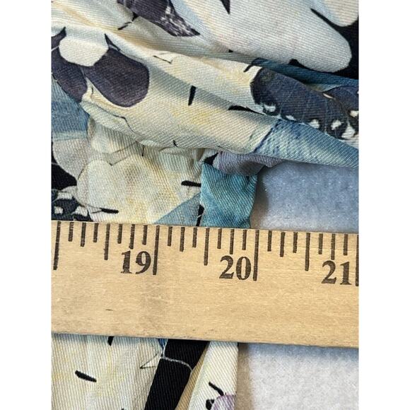 PHILLIP LIM Purple Scrapbook Floral Print Blouse with‎ Hidden Zipper Size 4 - Picture 4 of 9